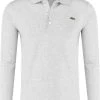 Lacoste   Slim Fit Longsleeve Poloshirt Grau, Einfarbig